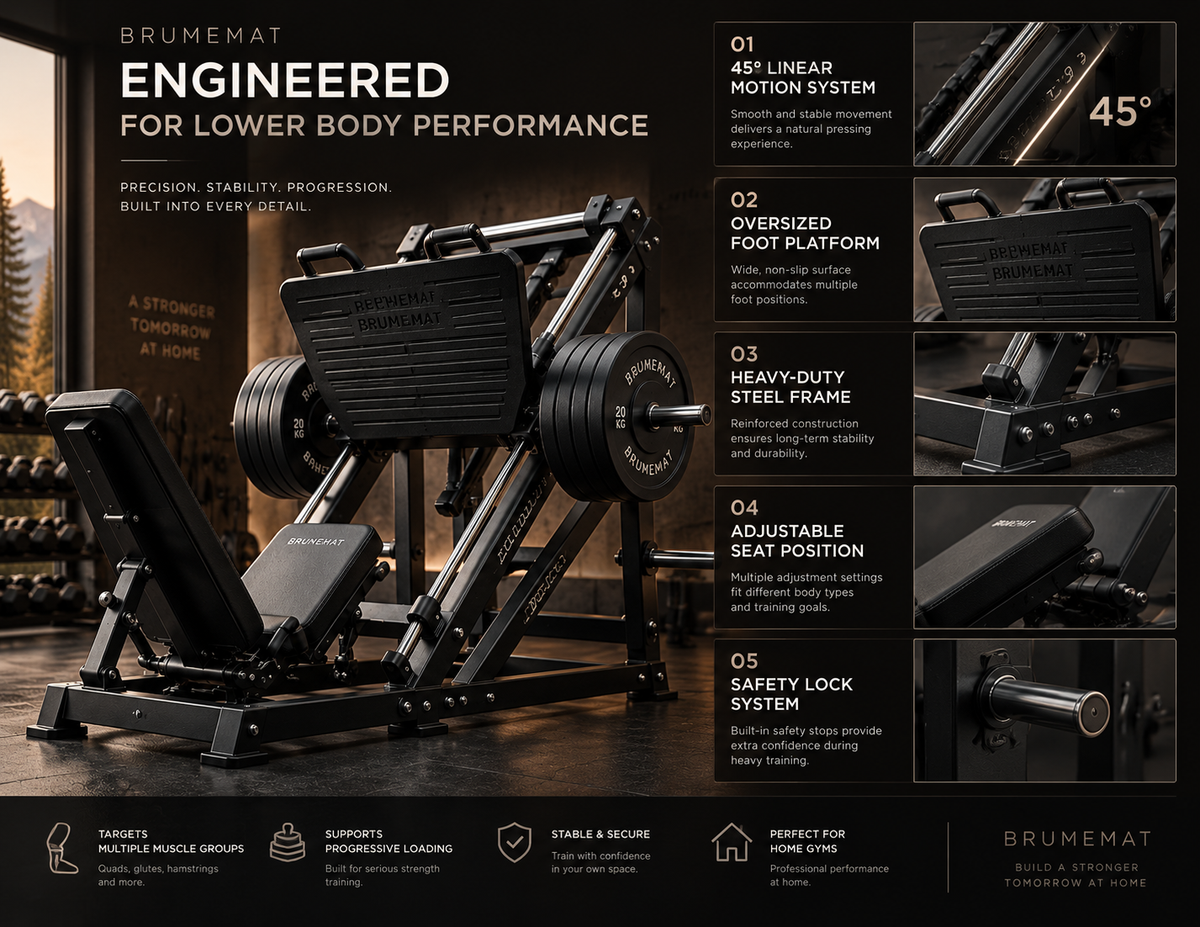 BRUMEMAT FORGE L1™ Professional Leg Press System