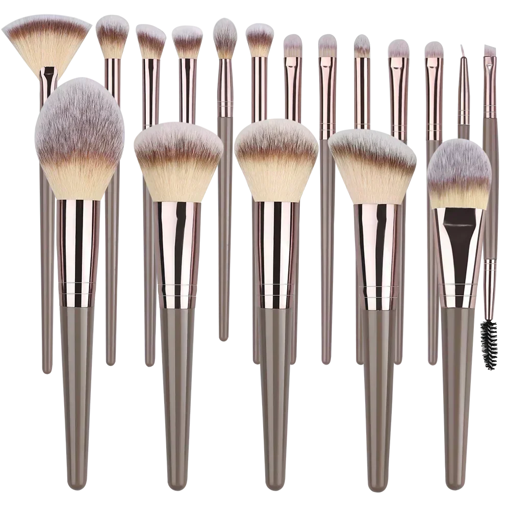 10-20PCS Makeup Brush Set Foundation Concealer Powder Eyeshadow Blush Brush Kabuki Blending Cosmetic Beauty Tool for Face