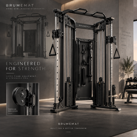 BRUMEMAT KINETRA X1™ Dual-Stack Functional Trainer | Precision Cable Strength System