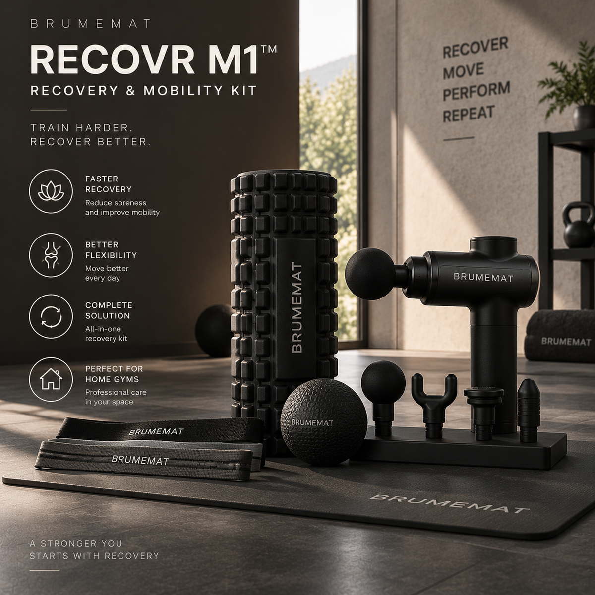 BRUMEMAT RECOVR M1™ Recovery & Mobility Performance Kit
